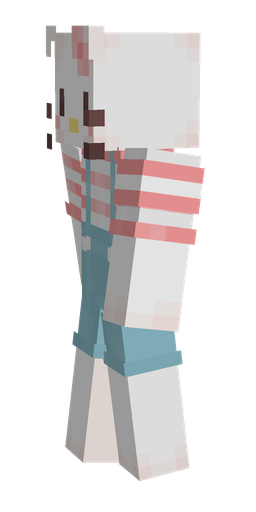 Blue skin: body, left side render