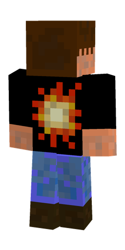 Black skin: body, back render