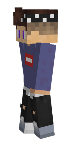 Black skin: body, left side render