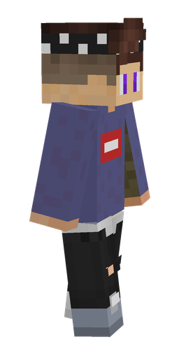 Black skin: body, right side render