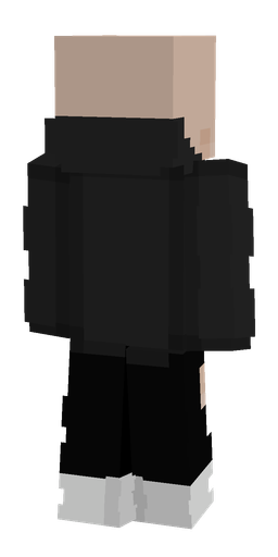 Black skin: body, back render