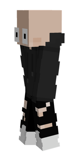 Black skin: body, left side render