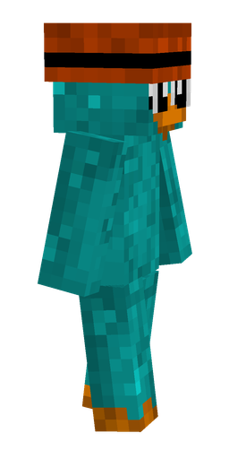 Blue skin: body, right side render