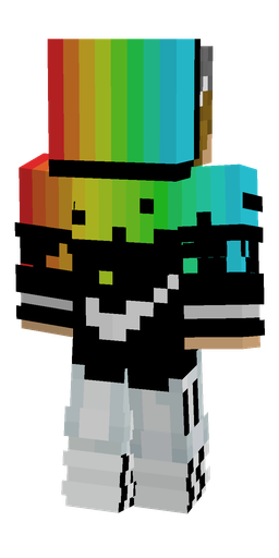 Black skin: body, back render