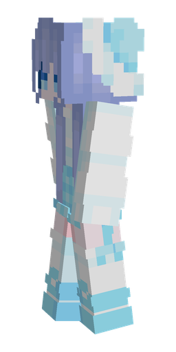 Blue skin: body, left side render