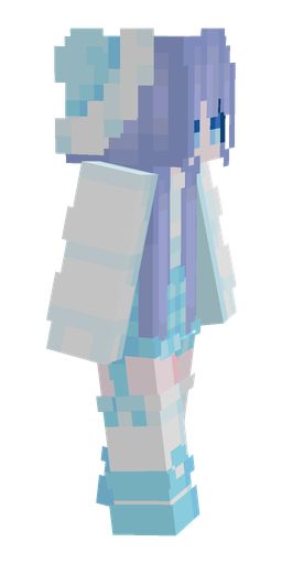 Blue skin: body, right side render