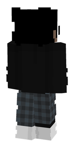 Black skin: body, back render
