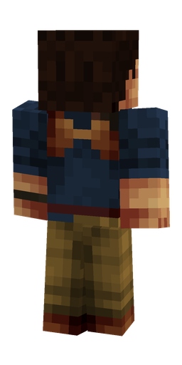 Black skin: body, back render