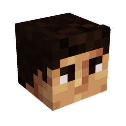 Black skin: head render