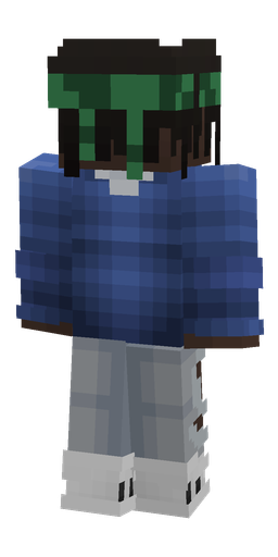 Black skin: body, back render