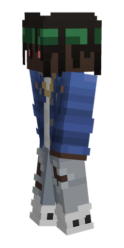 Black skin: body, left side render