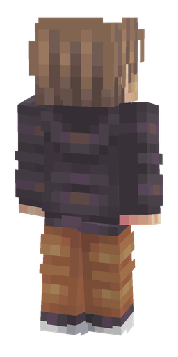 Black skin: body, back render