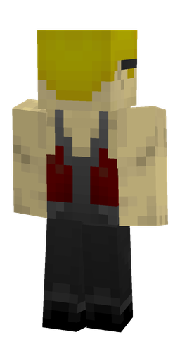 Black skin: body, back render