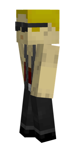 Black skin: body, left side render
