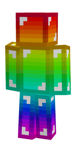 Blue skin: body, back render