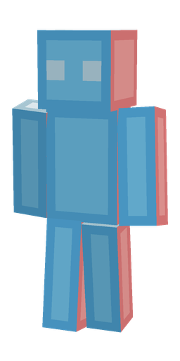 Blue skin: body, front render
