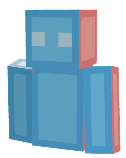 Blue skin: bust render