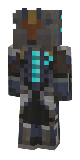 Black skin: body, back render