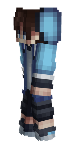 Black skin: body, left side render
