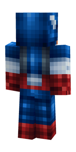Blue skin: body, back render
