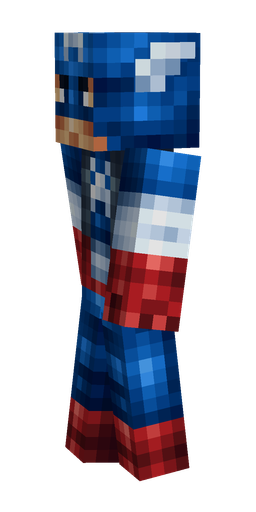 Blue skin: body, left side render