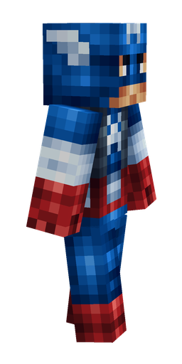 Blue skin: body, right side render