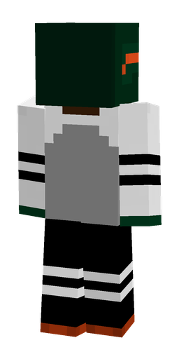 Black skin: body, back render