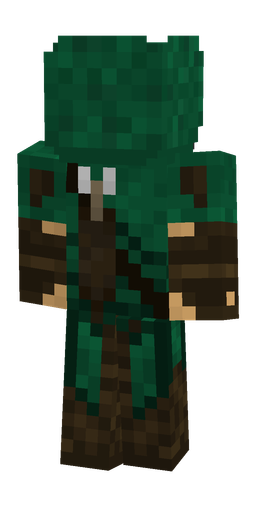 Black skin: body, back render