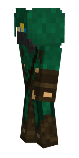 Black skin: body, left side render