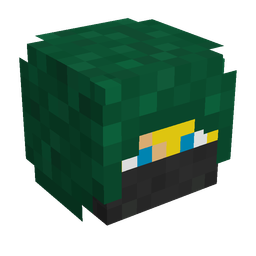 Black skin: head render