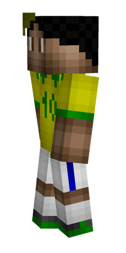 Brown skin: body, left side render