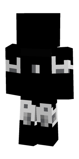 Black skin: body, back render