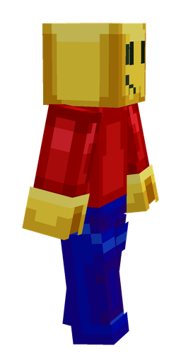 Blue skin: body, right side render