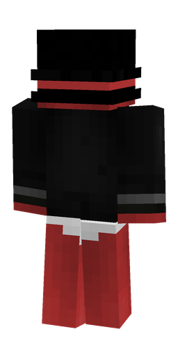 Black skin: body, back render