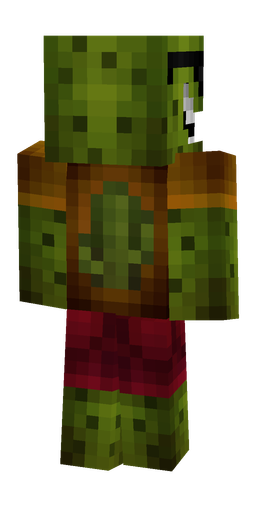 Black skin: body, back render