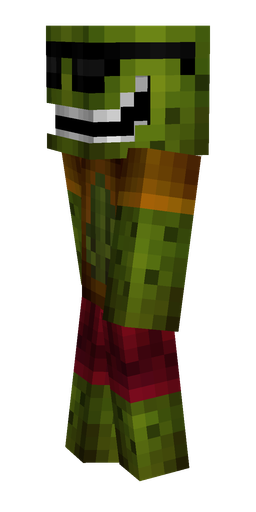 Black skin: body, left side render