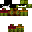 Black skin: raw texture render