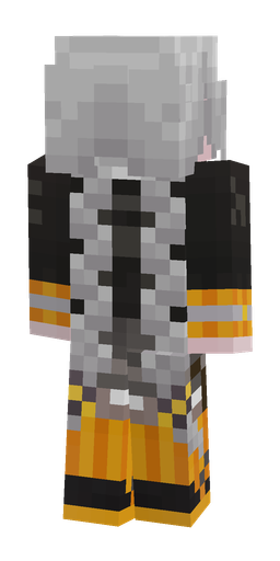 Black skin: body, back render