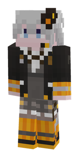 Black skin: body, front render