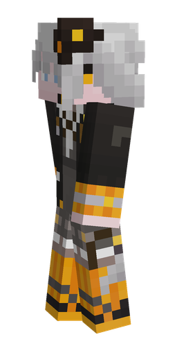 Black skin: body, left side render