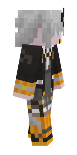 Black skin: body, right side render