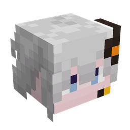 Black skin: head render