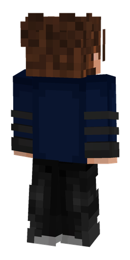 Black skin: body, back render