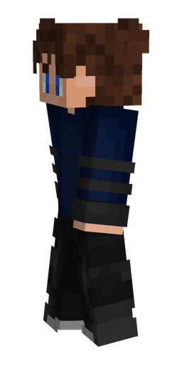 Black skin: body, left side render