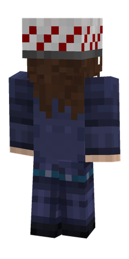 Blue skin: body, back render