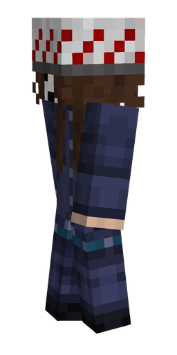 Blue skin: body, left side render