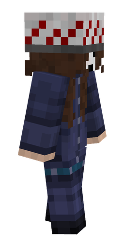 Blue skin: body, right side render