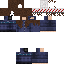 Blue skin: raw texture render