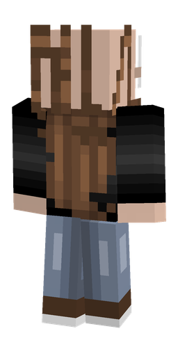 Black skin: body, back render
