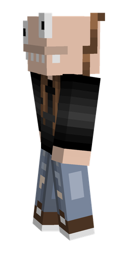 Black skin: body, left side render